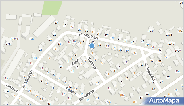 Biłgoraj, Kasztanowa, 3, mapa Biłgoraj