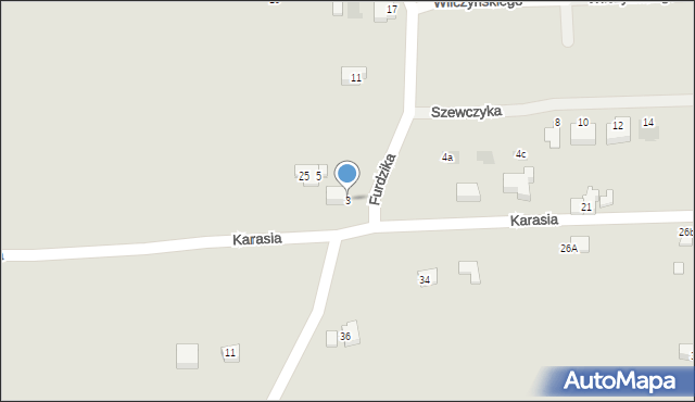 Bochnia, Karasia Edwarda, 25A, mapa Bochni