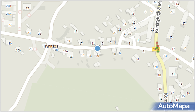 Bochnia, Karosek, 10, mapa Bochni