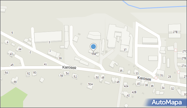 Bochnia, Karosek, 53a, mapa Bochni