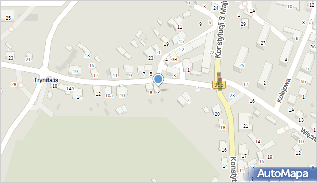 Bochnia, Karosek, 6, mapa Bochni