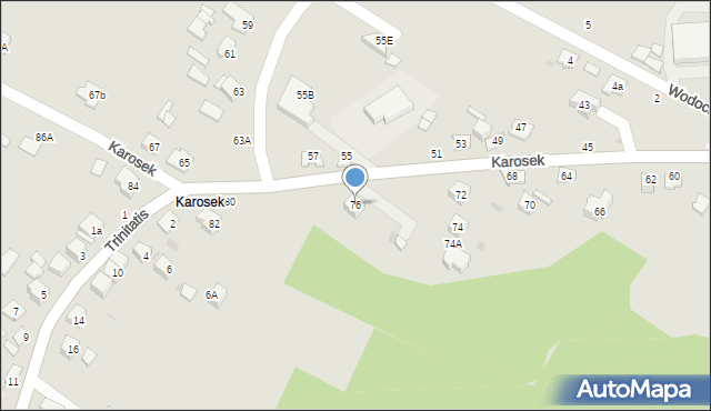 Bochnia, Karosek, 76, mapa Bochni