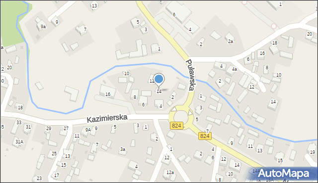 Bochotnica, Kazimierska, 14, mapa Bochotnica