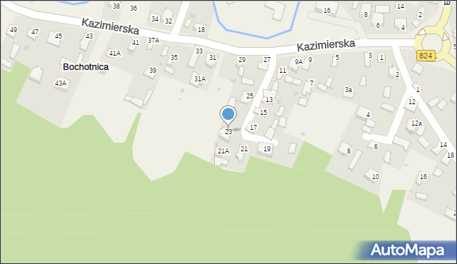 Bochotnica, Kazimierska, 23, mapa Bochotnica