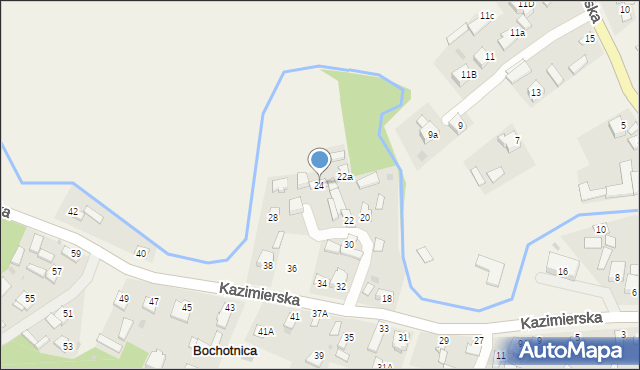 Bochotnica, Kazimierska, 24, mapa Bochotnica