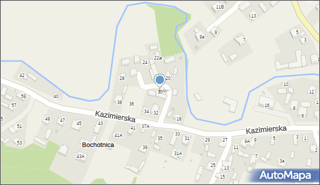 Bochotnica, Kazimierska, 30, mapa Bochotnica