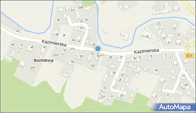 Bochotnica, Kazimierska, 31, mapa Bochotnica