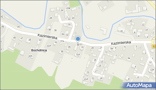 Bochotnica, Kazimierska, 33, mapa Bochotnica