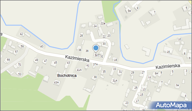 Bochotnica, Kazimierska, 34, mapa Bochotnica