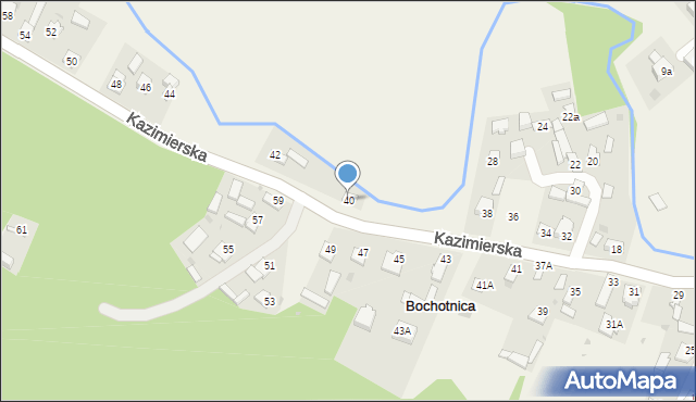 Bochotnica, Kazimierska, 40, mapa Bochotnica