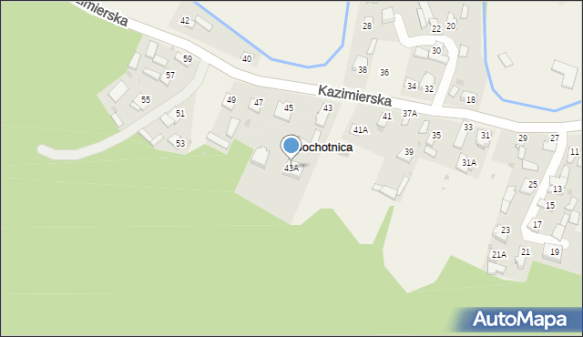 Bochotnica, Kazimierska, 43A, mapa Bochotnica