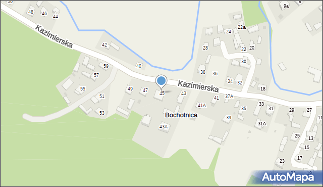 Bochotnica, Kazimierska, 45, mapa Bochotnica