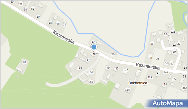 Bochotnica, Kazimierska, 59, mapa Bochotnica