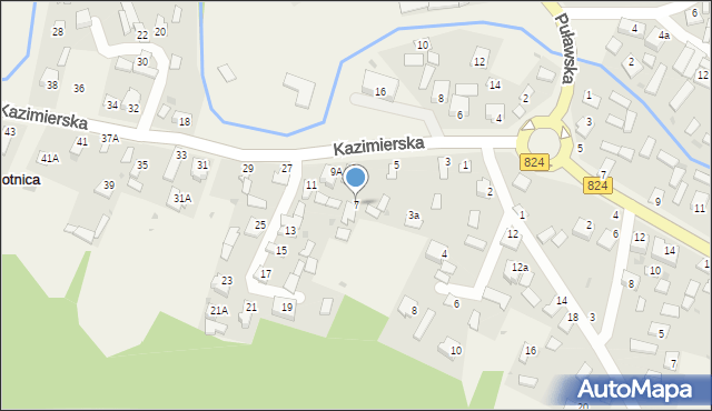 Bochotnica, Kazimierska, 7, mapa Bochotnica