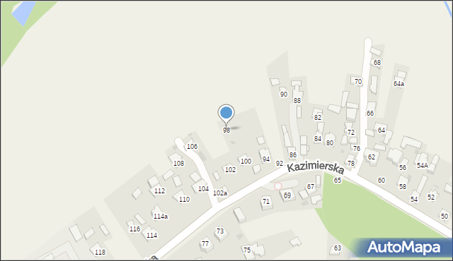 Bochotnica, Kazimierska, 98, mapa Bochotnica