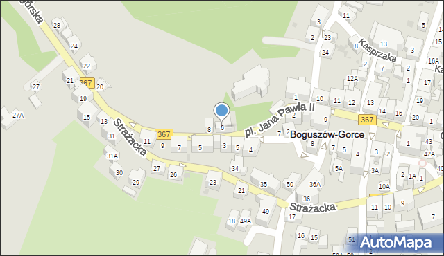 Boguszów-Gorce, Kamieniogórska, 6, mapa Boguszów-Gorce