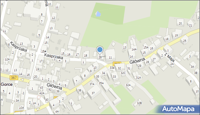 Boguszów-Gorce, Kasprzaka Marcina, 19, mapa Boguszów-Gorce