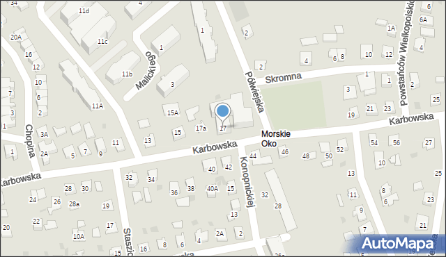 Brodnica, Karbowska, 17, mapa Brodnica