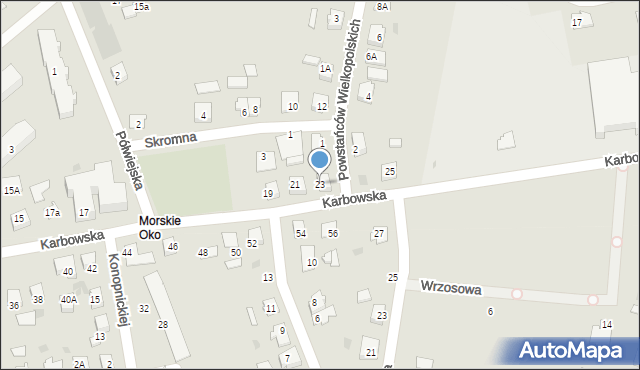 Brodnica, Karbowska, 23, mapa Brodnica