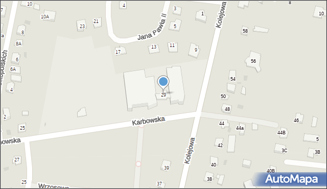 Brodnica, Karbowska, 29, mapa Brodnica