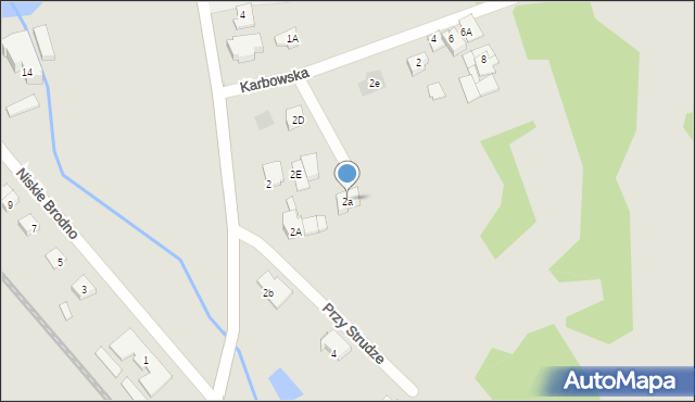 Brodnica, Karbowska, 2a, mapa Brodnica