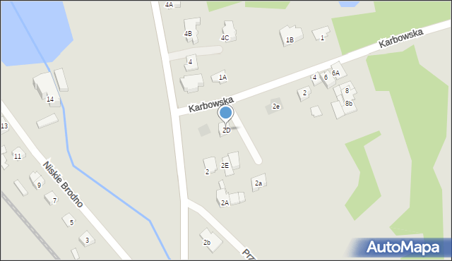 Brodnica, Karbowska, 2D, mapa Brodnica