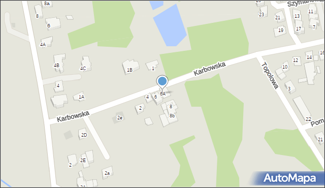 Brodnica, Karbowska, 6A, mapa Brodnica