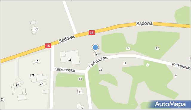 Brodnica, Karkonoska, 16, mapa Brodnica