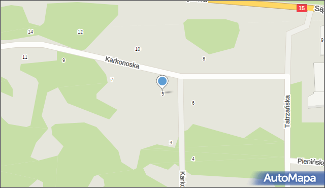 Brodnica, Karkonoska, 5, mapa Brodnica