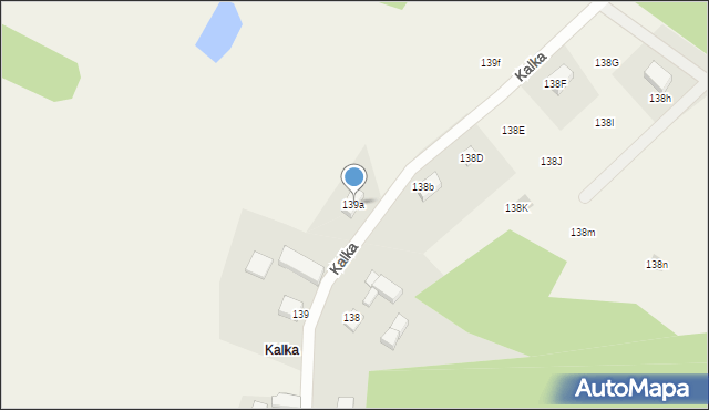 Brodnica Górna, Kalka, 139a, mapa Brodnica Górna