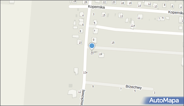 Brześć Kujawski, Kasprowicza Jana, 23, mapa Brześć Kujawski