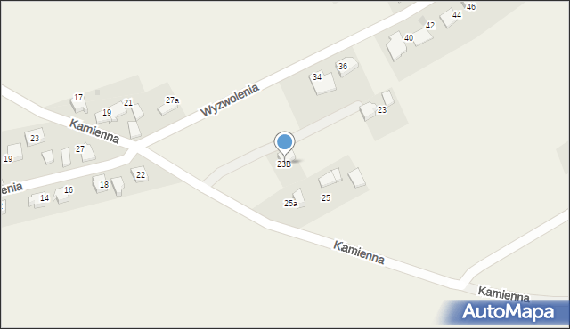 Brzeźce, Kamienna, 23a, mapa Brzeźce