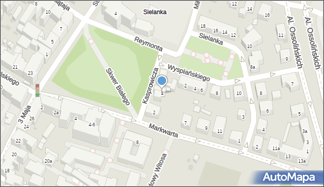 Bydgoszcz, Kasperowicza Zygmunta, dr., 4, mapa Bydgoszczy