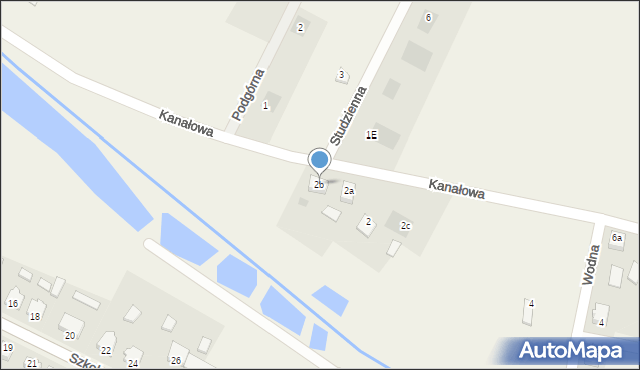 Cekcyn, Kanałowa, 2b, mapa Cekcyn