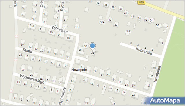 Chełmek, Kasprowicza Jana, 24, mapa Chełmek