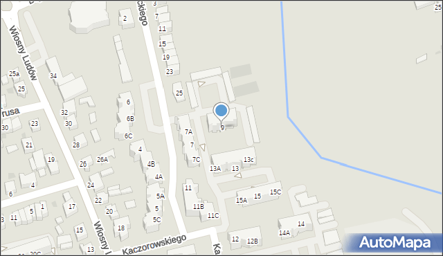 Chodzież, Kaczorowskiego Ryszarda, prezydenta, 9, mapa Chodzież