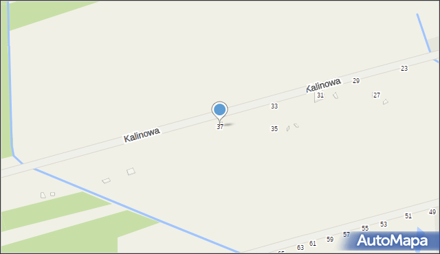 Chojnów, Kalinowa, 37, mapa Chojnów