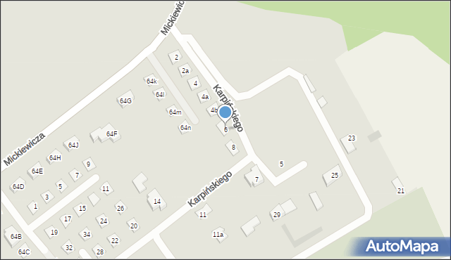 Choroszcz, Karpińskiego Franciszka, 6, mapa Choroszcz