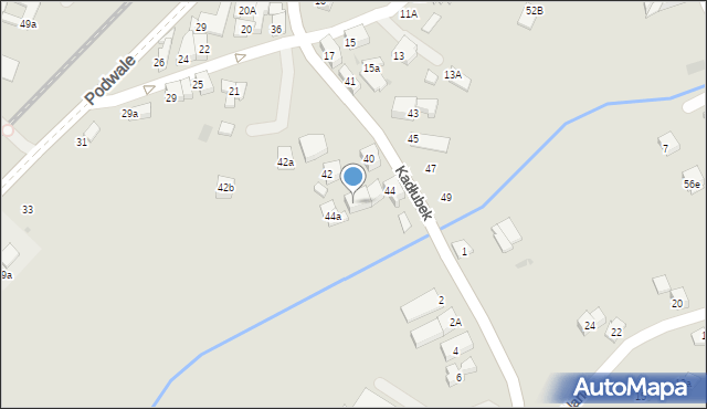 Chrzanów, Kadłubek, 44b, mapa Chrzanów