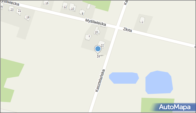 Chrzęsne, Kasztelańska, 24, mapa Chrzęsne