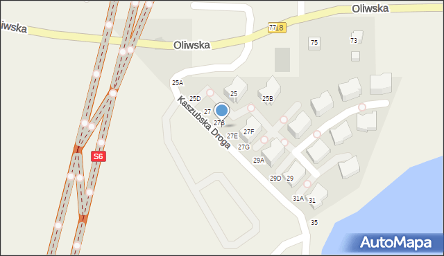 Chwaszczyno, Kaszubska Droga, 27C, mapa Chwaszczyno