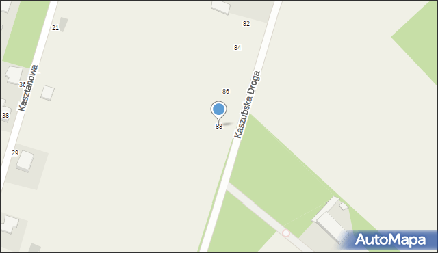 Chwaszczyno, Kaszubska Droga, 88, mapa Chwaszczyno