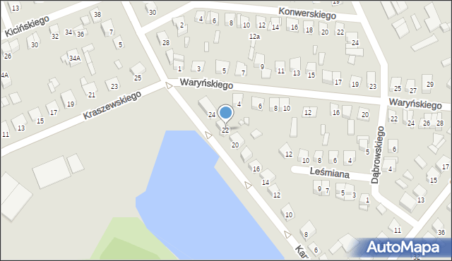 Ciechanów, Kargoszyńska, 22, mapa Ciechanów