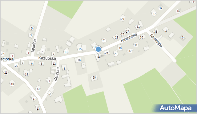 Cieciorka, Kazubska, 24, mapa Cieciorka