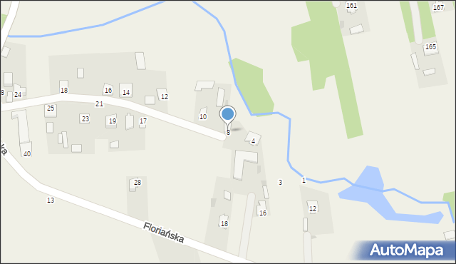 Cieksyn, Kamińskiego Tadeusza, ks., 8, mapa Cieksyn