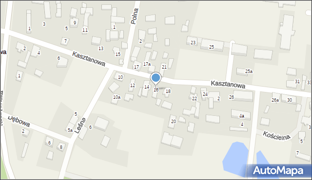 Cieszowa, Kasztanowa, 16, mapa Cieszowa
