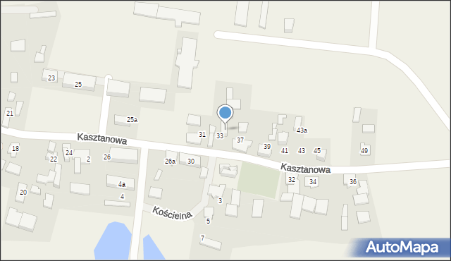 Cieszowa, Kasztanowa, 35, mapa Cieszowa