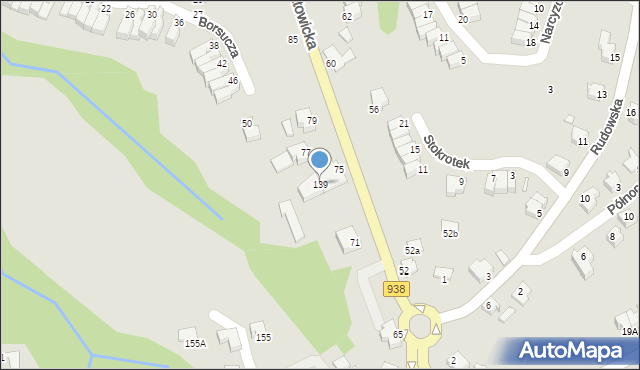 Cieszyn, Katowicka, 139, mapa Cieszyna