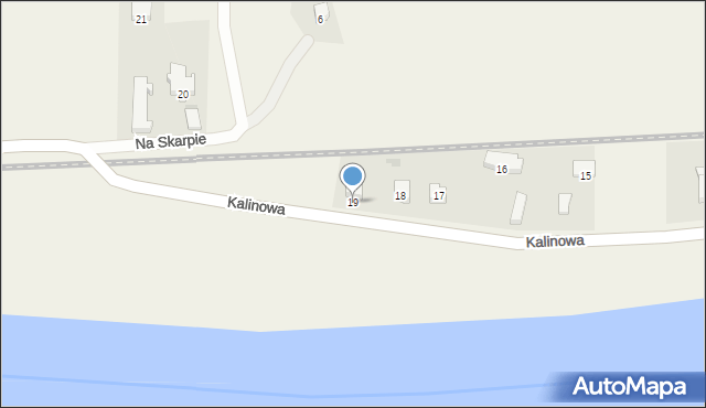 Czechów, Kalinowa, 19, mapa Czechów