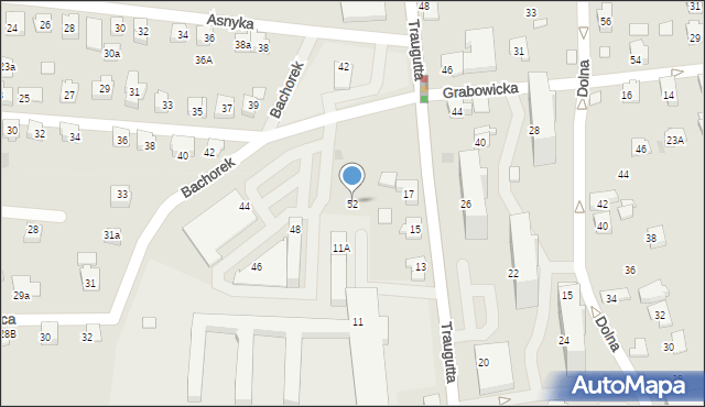 Czechowice-Dziedzice, Kasprowicza Jana, 52, mapa Czechowic-Dziedzic